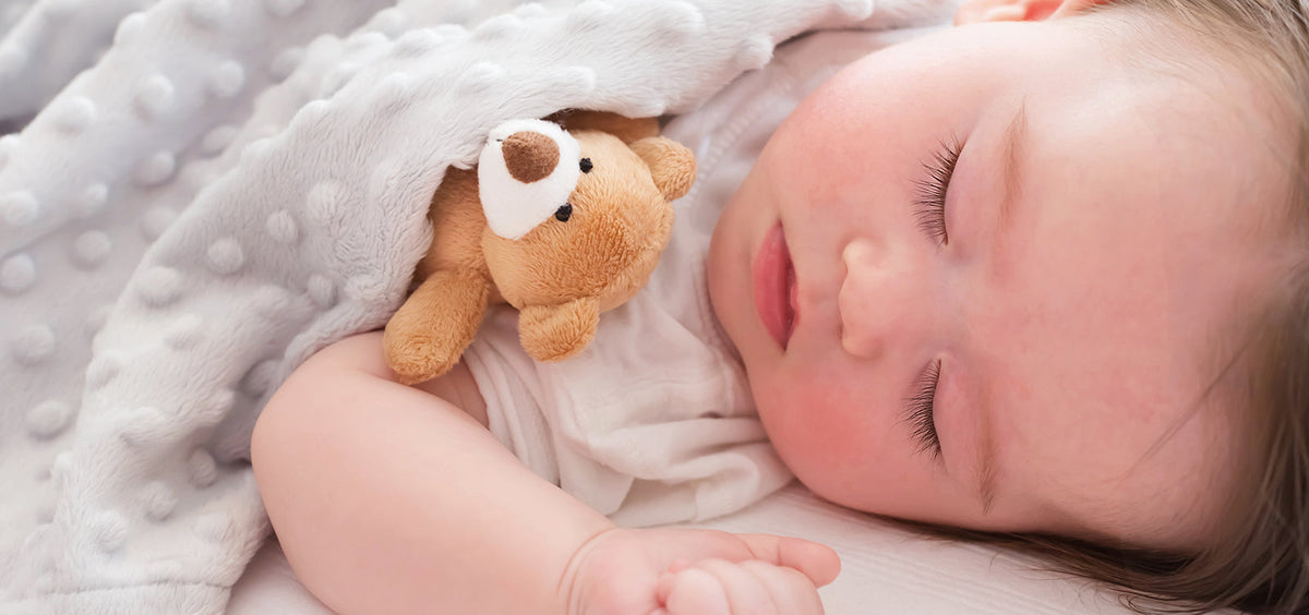 A baby being checked for jaundice