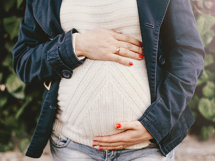 Professional manicure at home with nail polish when pregnant